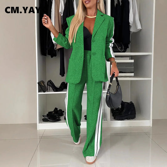 Women's Blazer & Pants Suit - 2 Piece Professional Set
