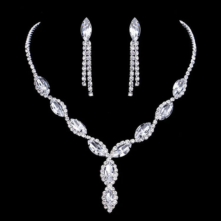 4 Pieces Of women's Fashionable And Minimalist Necklaces With Earrings, Bracelets, Jewelry Sets, Banquet And Party Accessories