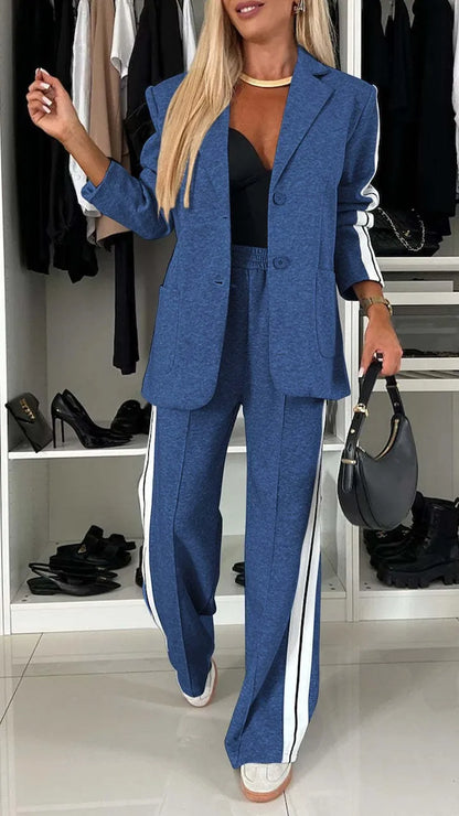 Women's Blazer & Pants Suit - 2 Piece Professional Set