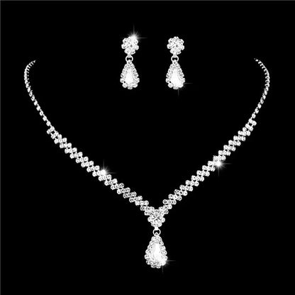 4 Pieces Of women's Fashionable And Minimalist Necklaces With Earrings, Bracelets, Jewelry Sets, Banquet And Party Accessories