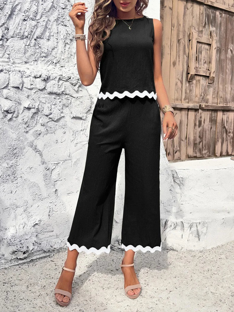 Summer Green Shirt Top Pants 2 Piece Set Fashion Casual Suit New 2024 Female Elegant Office Sweet Sets Women's Clothing Solid
