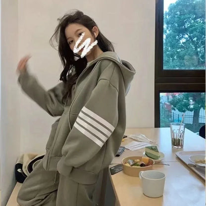 Oversized hoodies  and Wide Leg Joggers