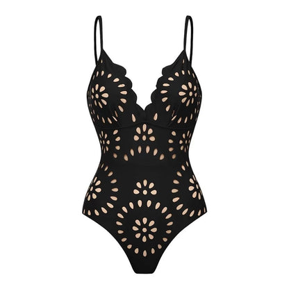 3Pcs Laser Cut Swimsuit Women Sexy Bikini Push Up Swimwear High Waisted Biquini Female Hollow Bathing Suit Bodysuit Beachwear