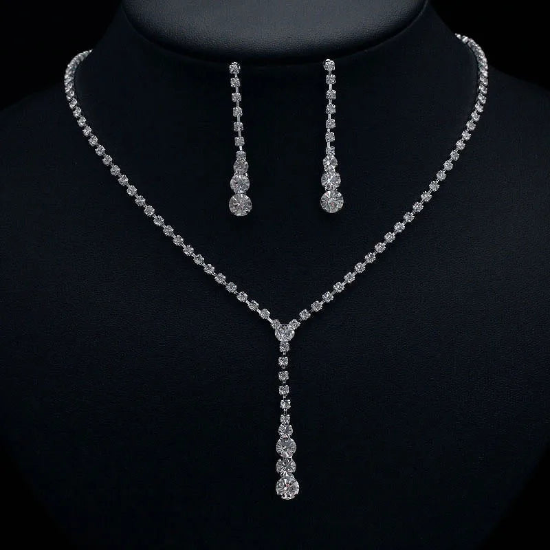4 Pieces Of women's Fashionable And Minimalist Necklaces With Earrings, Bracelets, Jewelry Sets, Banquet And Party Accessories