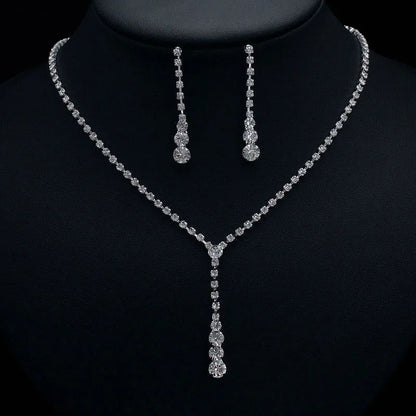 4 Pieces Of women's Fashionable And Minimalist Necklaces With Earrings, Bracelets, Jewelry Sets, Banquet And Party Accessories