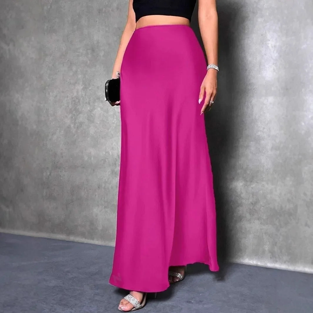Women's Velvet A-Line Long Dress - Autumn Winter Fashion