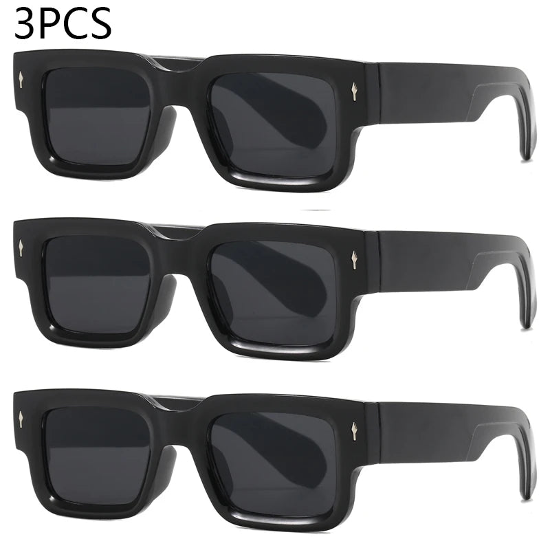 Ocean Color Square Sunglasses – Unisex Fashion Shades