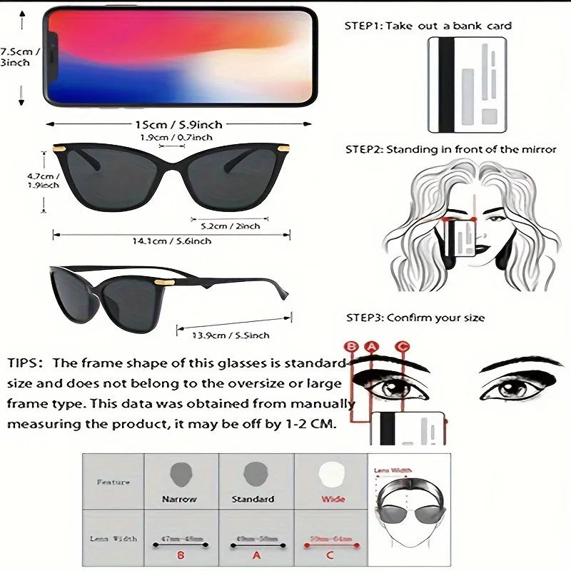 Elegant Leopard-Trimmed Cat Eye Sunglasses