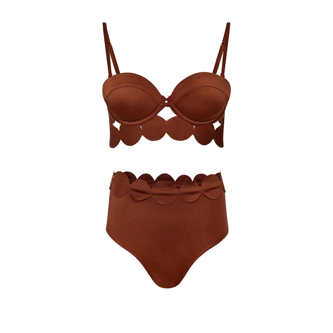 3Pcs Laser Cut Swimsuit Women Sexy Bikini Push Up Swimwear High Waisted Biquini Female Hollow Bathing Suit Bodysuit Beachwear