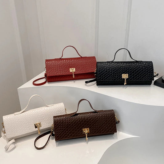 Retro Artificial Leather Woven Flip Women's Clutch Elegant Evening Bag Burgundy Wallet Women's Dress Party Wedding Item