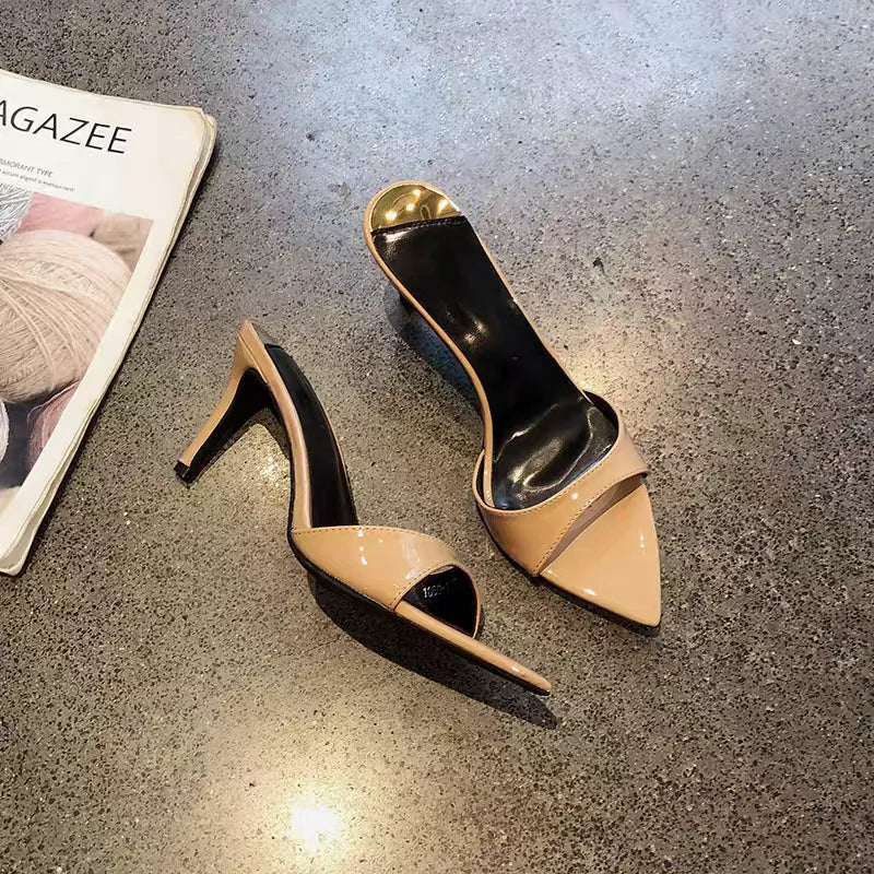 mid heel Pointed Open Toe Outdoor Anti-Slip Sandals & Mules