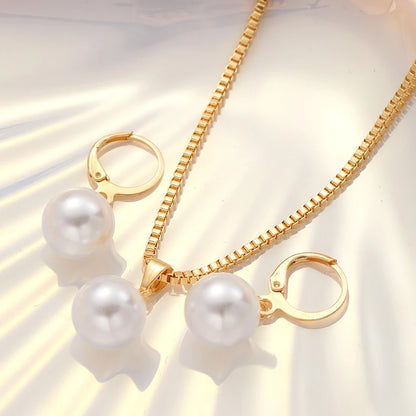 3 Pcs Jewelry Set Of Earring Pendant Necklace For Women Exquisite Fashion Wedding Gift