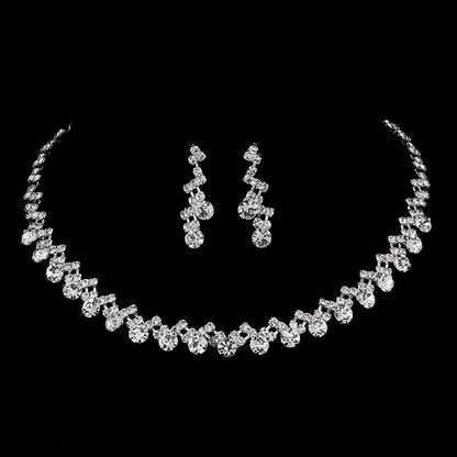 4 Pieces Of women's Fashionable And Minimalist Necklaces With Earrings, Bracelets, Jewelry Sets, Banquet And Party Accessories