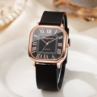 Square Women's Roma Quartz Watch Silicone