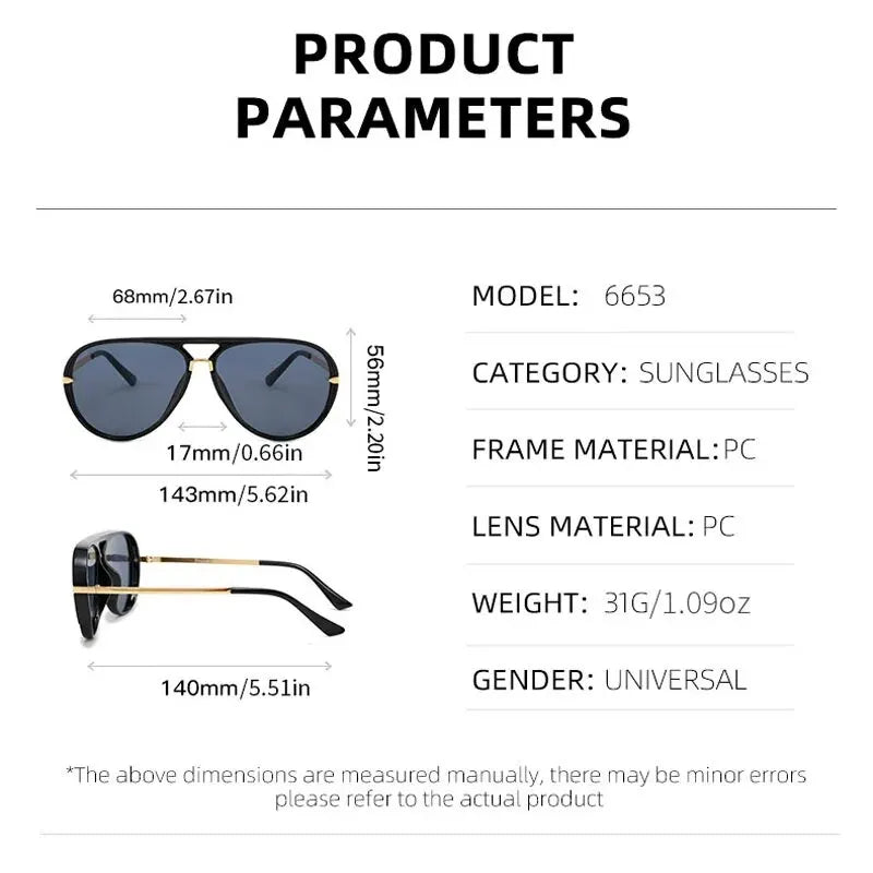Stylish UV400 Aviator Sunglasses for Men & Women