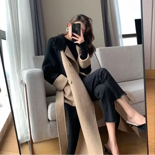 Women's Long Trench Coat - Stylish Windbreaker Full Sleeve