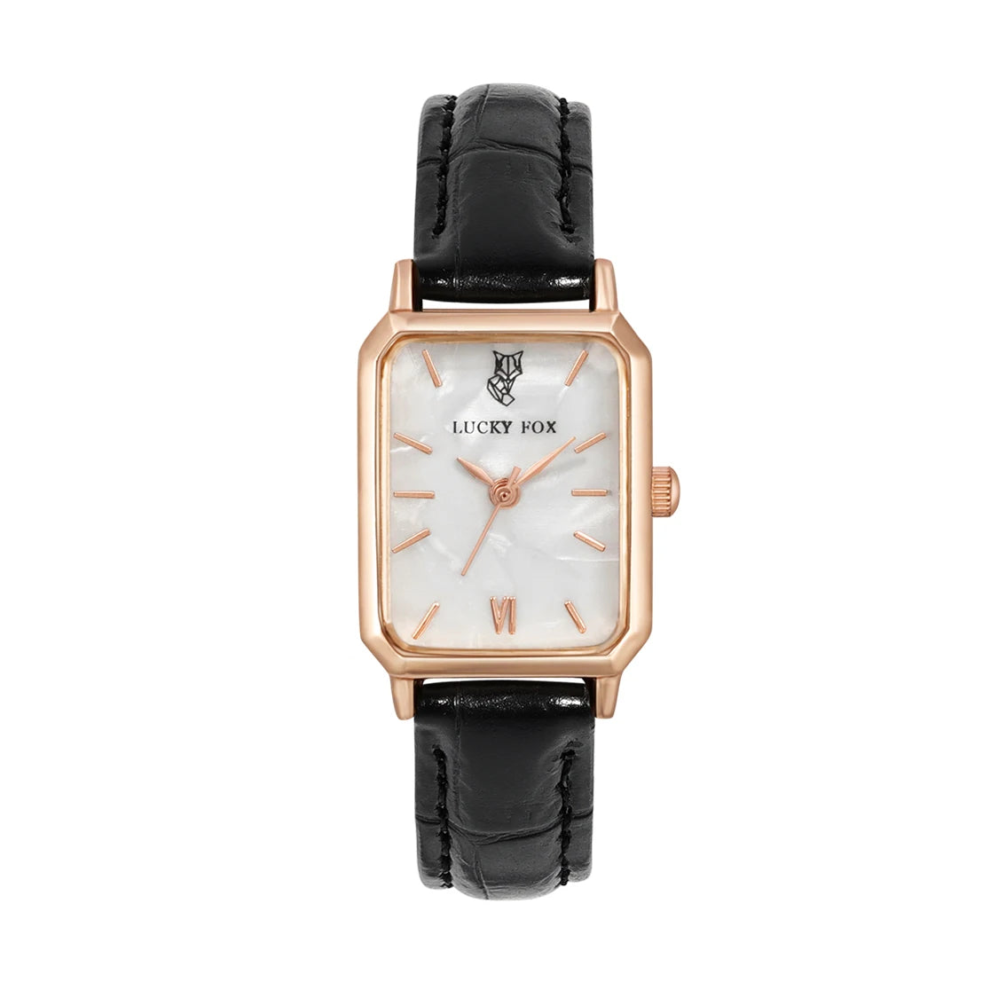 Women Watches LUCKY FOX Green Leather Ladies Watch