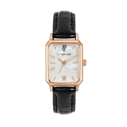 Women Watches LUCKY FOX Green Leather Ladies Watch