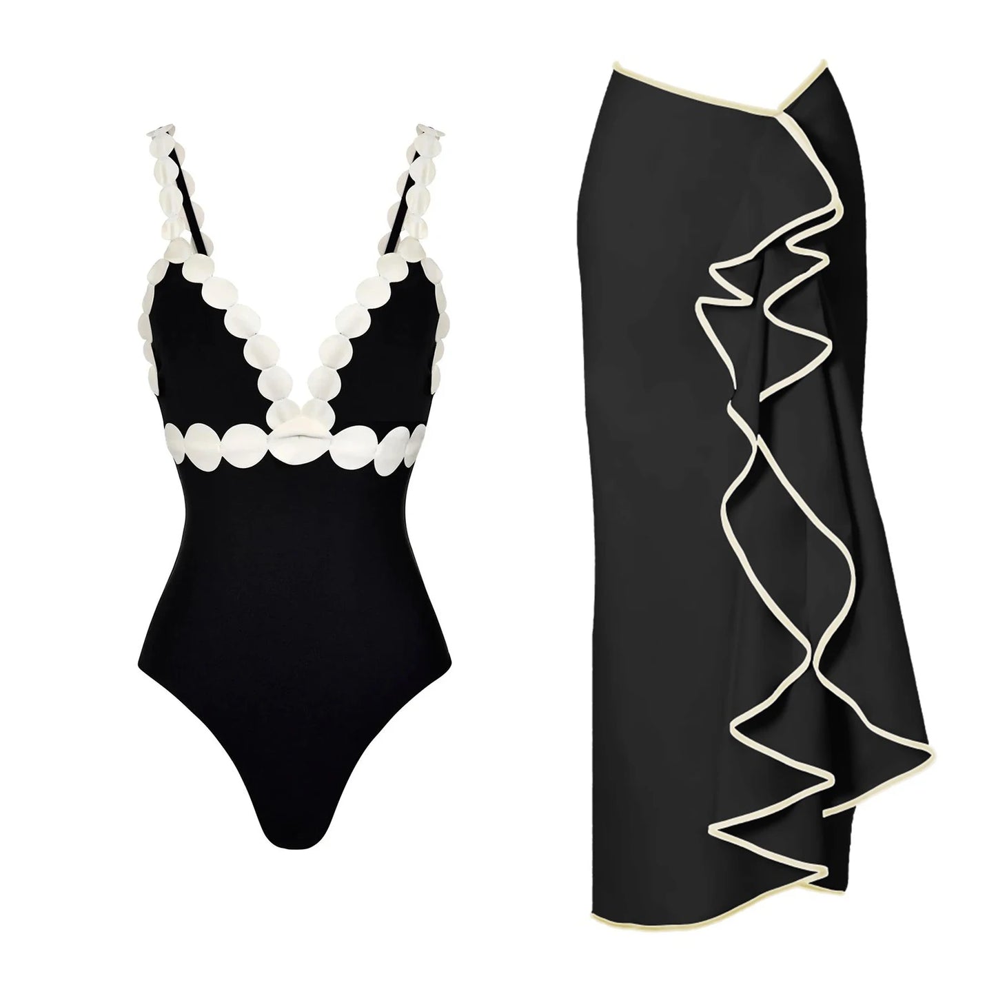 3Pcs Laser Cut Swimsuit Women Sexy Bikini Push Up Swimwear High Waisted Biquini Female Hollow Bathing Suit Bodysuit Beachwear