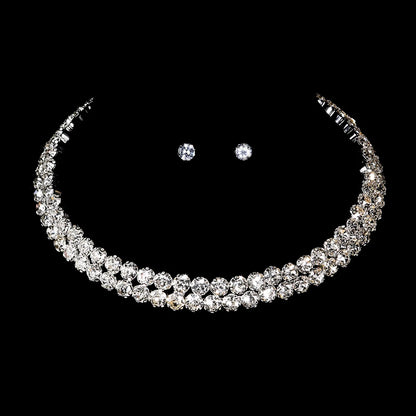 4 Pieces Of women's Fashionable And Minimalist Necklaces With Earrings, Bracelets, Jewelry Sets, Banquet And Party Accessories
