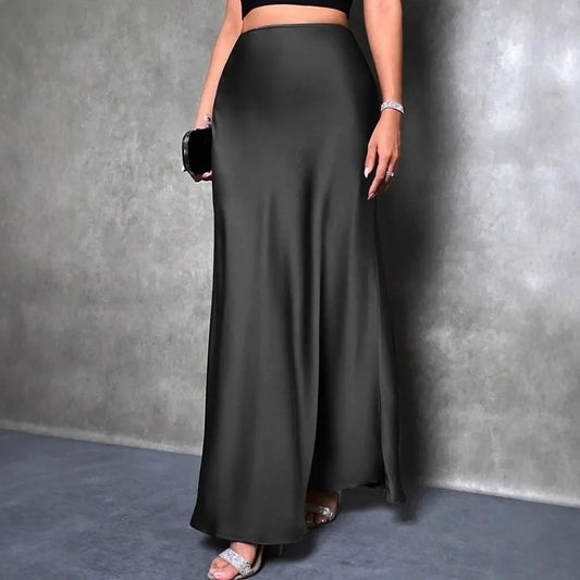Women's Velvet A-Line Long Dress - Autumn Winter Fashion
