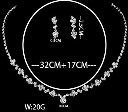 4 Pieces Of women's Fashionable And Minimalist Necklaces With Earrings, Bracelets, Jewelry Sets, Banquet And Party Accessories