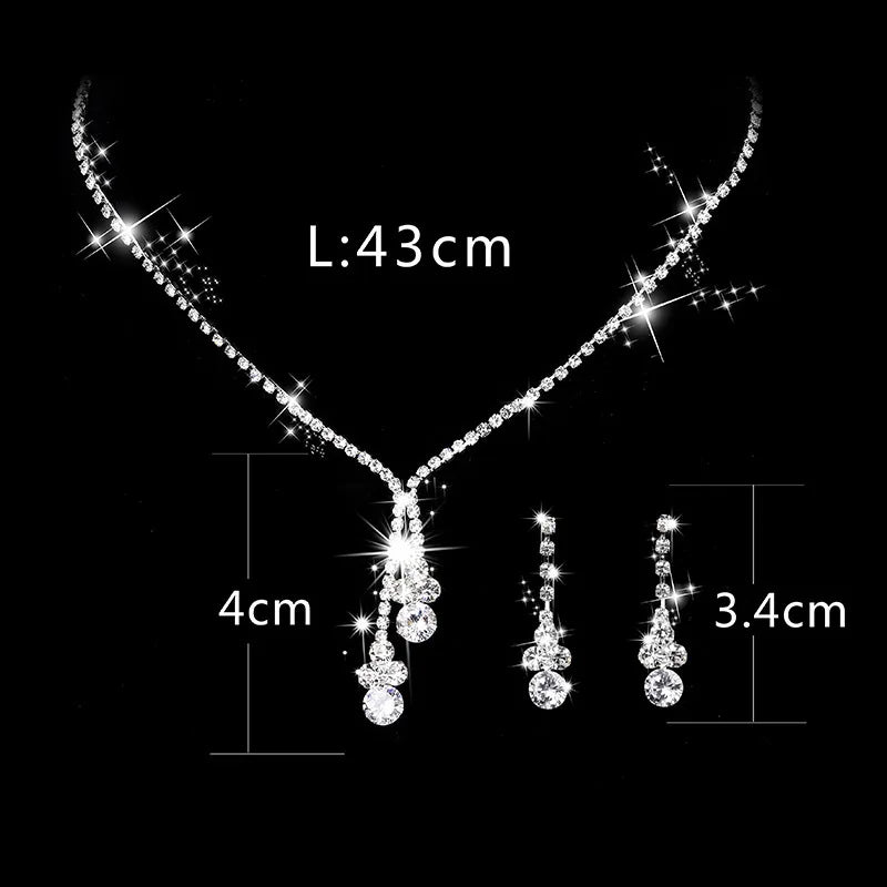 4 Pieces Of women's Fashionable And Minimalist Necklaces With Earrings, Bracelets, Jewelry Sets, Banquet And Party Accessories