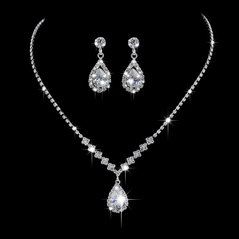 4 Pieces Of women's Fashionable And Minimalist Necklaces With Earrings, Bracelets, Jewelry Sets, Banquet And Party Accessories
