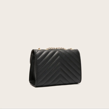 Lingge Chain Small Square Crossbody Bag
