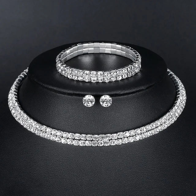 4 Pieces Of women's Fashionable And Minimalist Necklaces With Earrings, Bracelets, Jewelry Sets, Banquet And Party Accessories