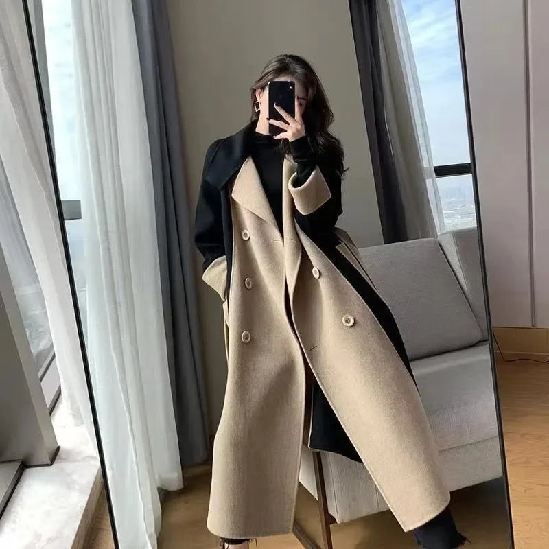 Women's Long Trench Coat - Stylish Windbreaker Full Sleeve