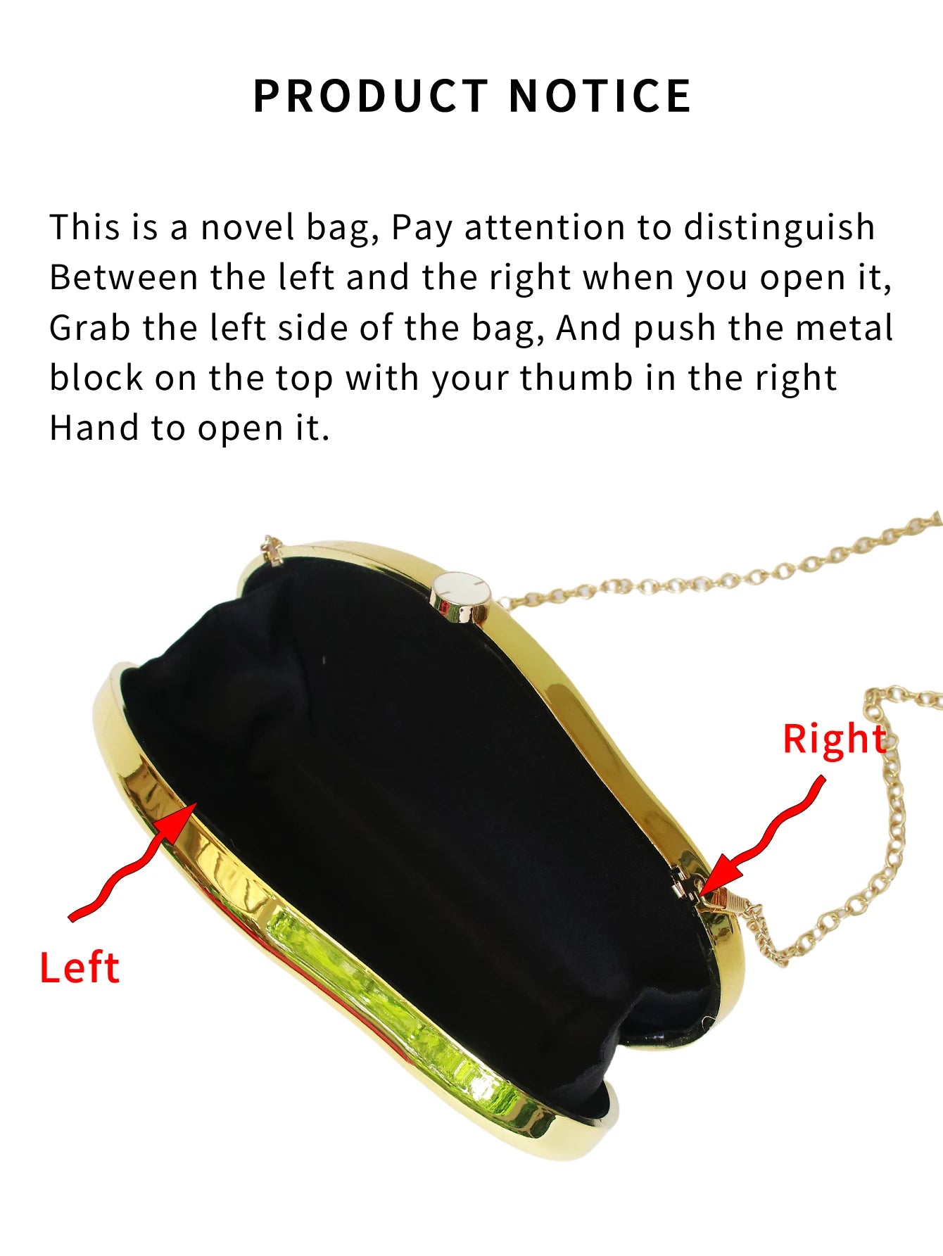 French Elegant Metal Style Acrylic Special-Shaped Stone Clutch Bag, Versatile New Banquet Party Wedding Elegant Fashion Exquisite Bag, Sweet and Cool Sexy Bag, Unique Design Chain Crossbody Shoulder Bag