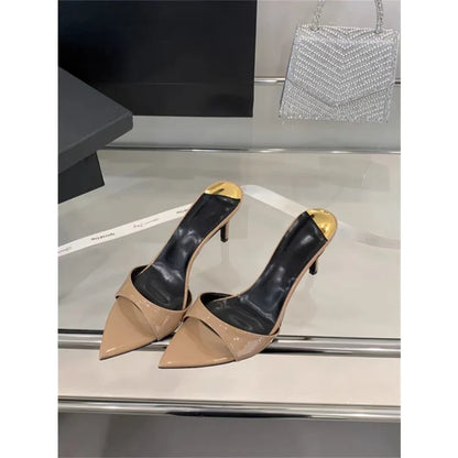 mid heel Pointed Open Toe Outdoor Anti-Slip Sandals & Mules