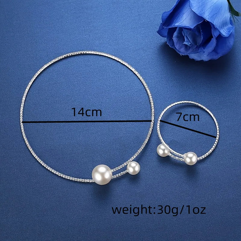 4 Pieces Of women's Fashionable And Minimalist Necklaces With Earrings, Bracelets, Jewelry Sets, Banquet And Party Accessories