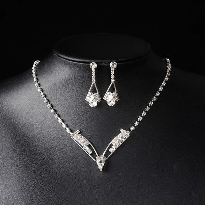 4 Pieces Of women's Fashionable And Minimalist Necklaces With Earrings, Bracelets, Jewelry Sets, Banquet And Party Accessories