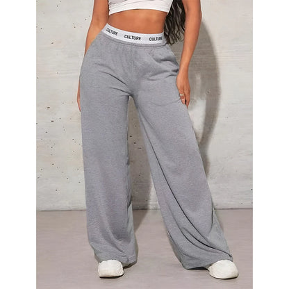 y2k mid, Waist Lace Up ,Baggy Streetwear sweatpants
