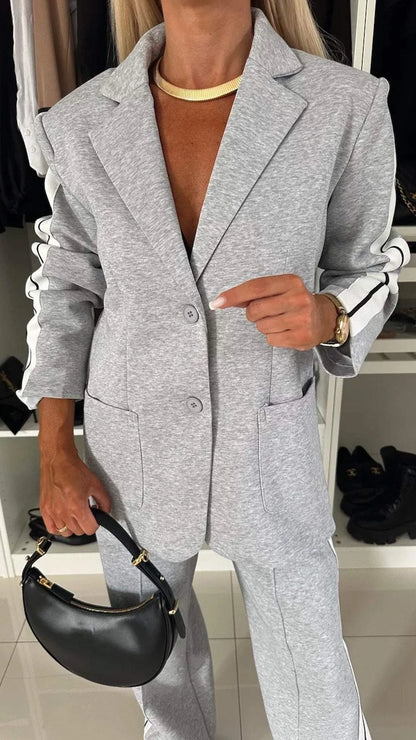 Women's Blazer & Pants Suit - 2 Piece Professional Set