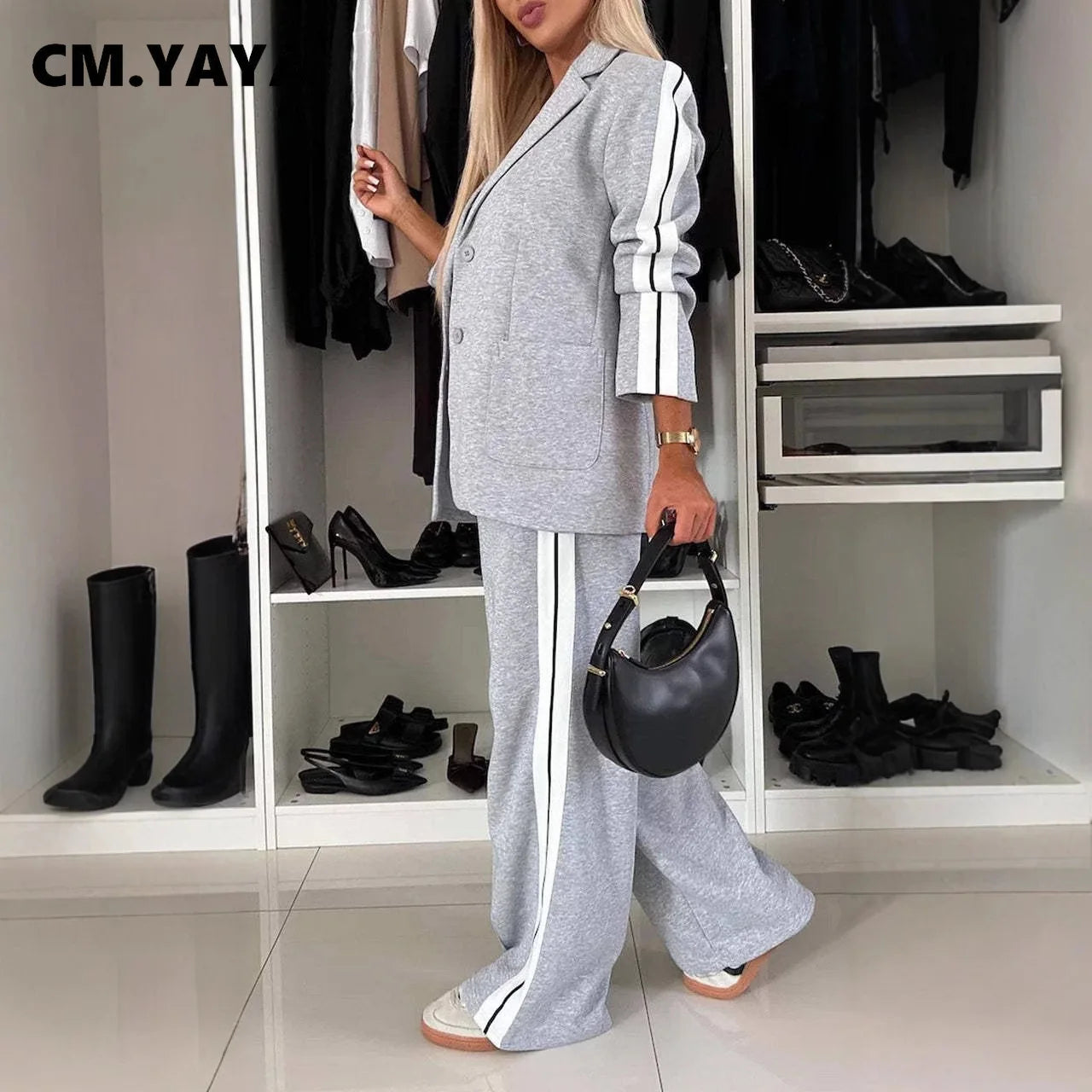 Women's Blazer & Pants Suit - 2 Piece Professional Set