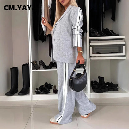 Women's Blazer & Pants Suit - 2 Piece Professional Set