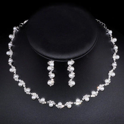 4 Pieces Of women's Fashionable And Minimalist Necklaces With Earrings, Bracelets, Jewelry Sets, Banquet And Party Accessories