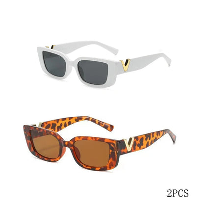 Retro Women's Rectangular Sunglasses
