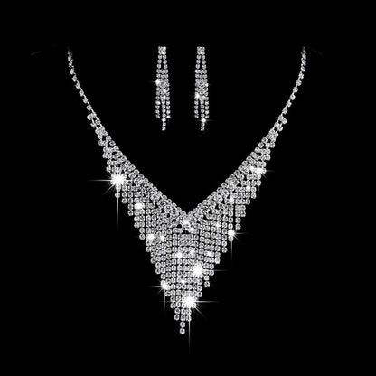 4 Pieces Of women's Fashionable And Minimalist Necklaces With Earrings, Bracelets, Jewelry Sets, Banquet And Party Accessories