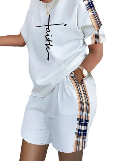 Women's Summer Casual Set - T-Shirt & Shorts 2024