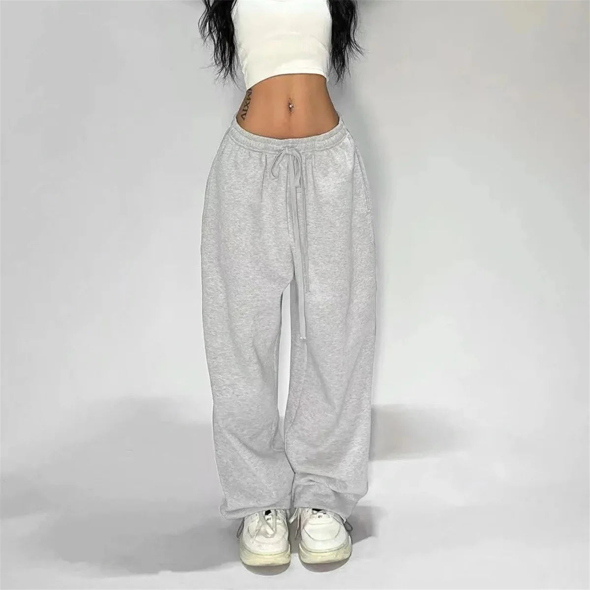 y2k High Waist Lace Up ,Baggy Streetwear sweatpants