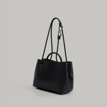 Women's Large Capacity Tote Bag - Woven Design Handbag