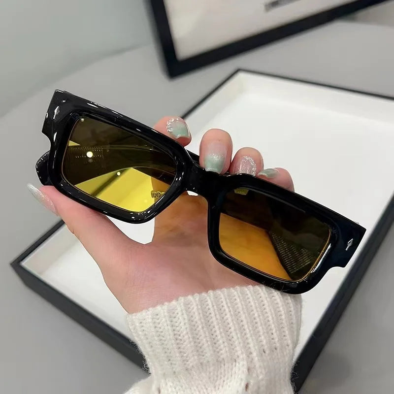 Ocean Color Square Sunglasses – Unisex Fashion Shades
