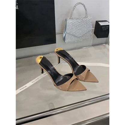 mid heel Pointed Open Toe Outdoor Anti-Slip Sandals & Mules
