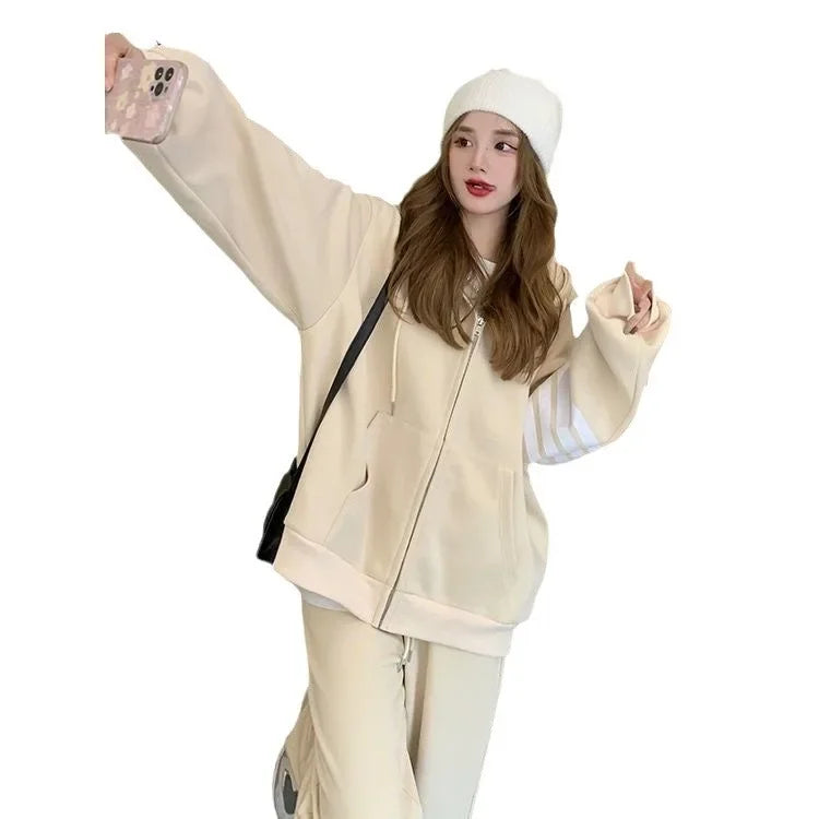 Oversized hoodies  and Wide Leg Joggers