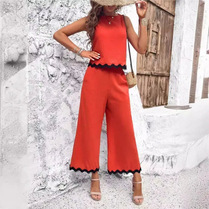 Summer Green Shirt Top Pants 2 Piece Set Fashion Casual Suit New 2024 Female Elegant Office Sweet Sets Women's Clothing Solid