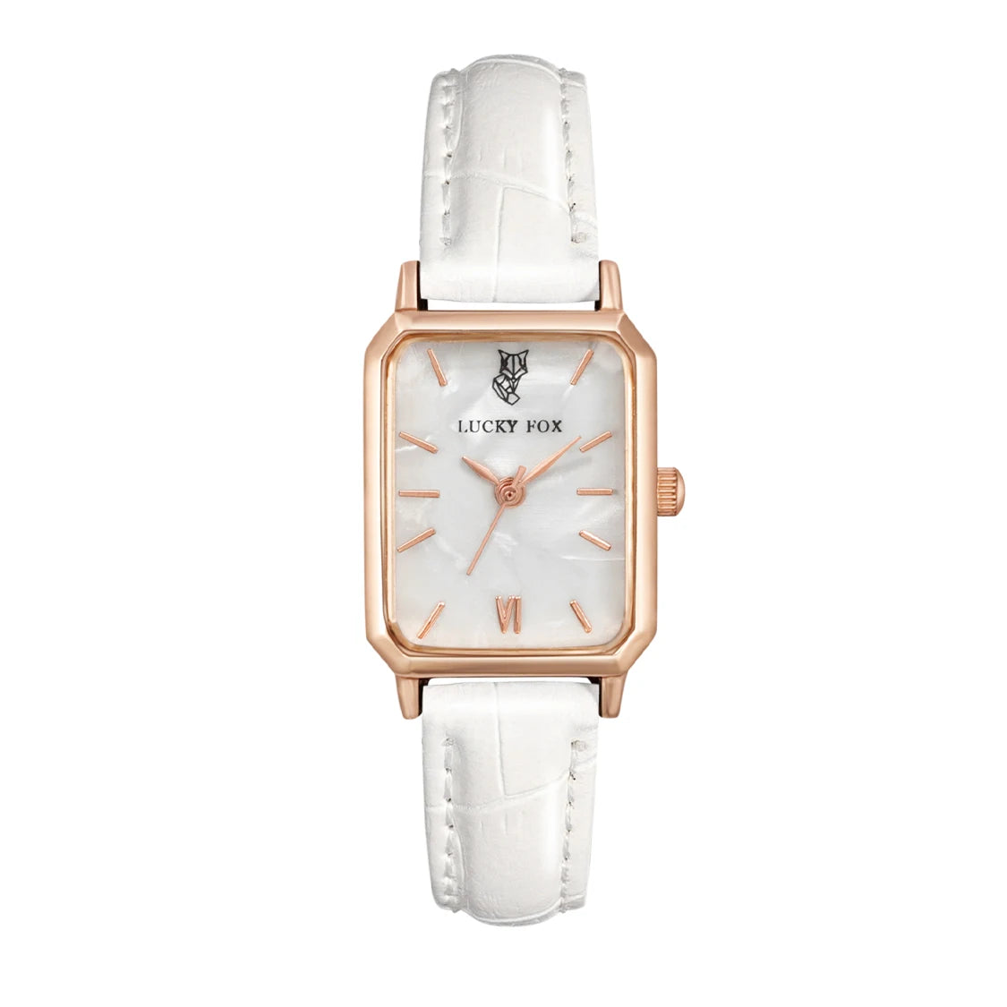 Women Watches LUCKY FOX Green Leather Ladies Watch